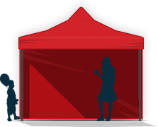 Nožnicové párty stany 3x3 Nožnicové párty stany 3x3