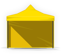 Nožnicové párty stany - Oceľ